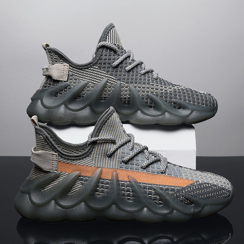 Fashion Sneakers With Wave Sole