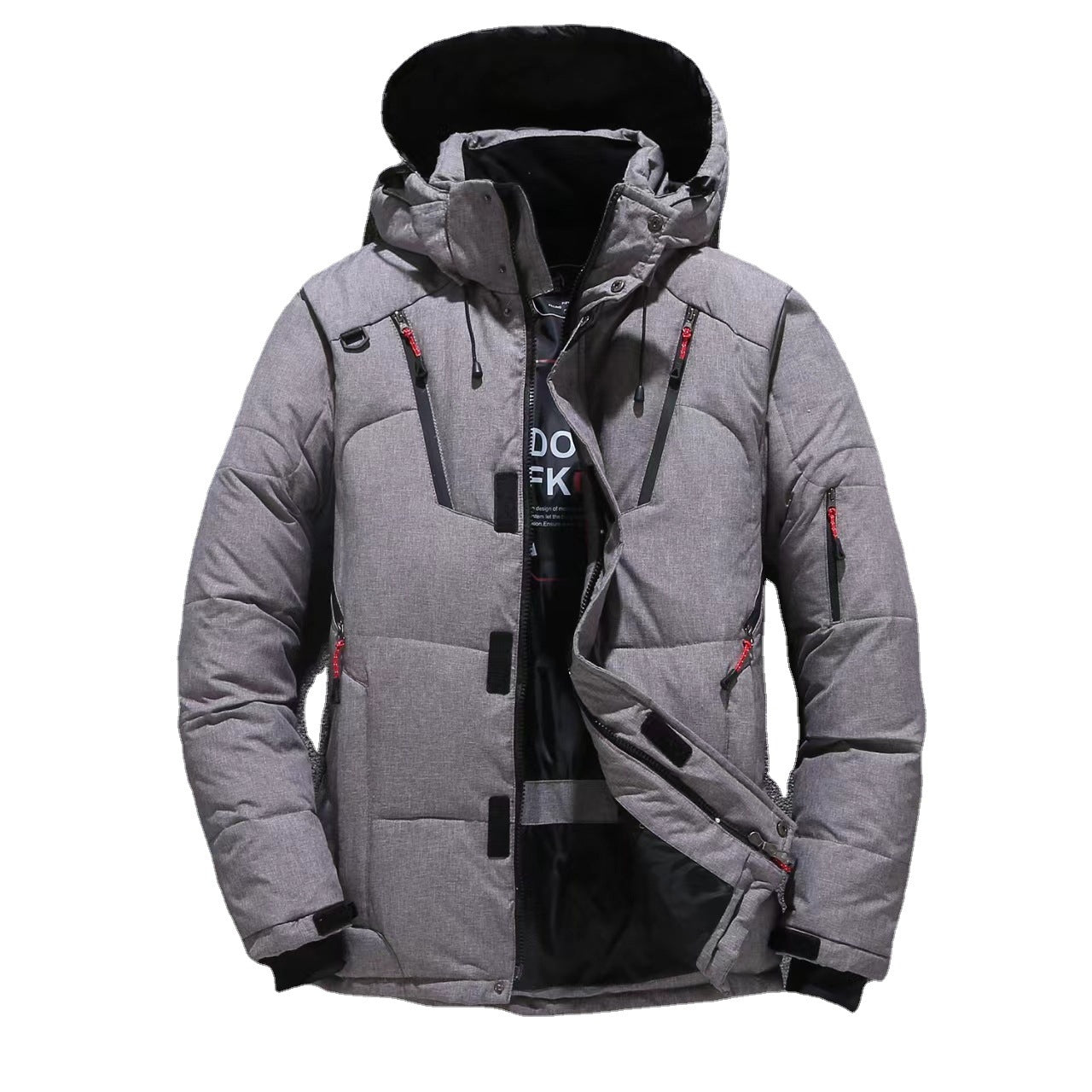 Mens Short-Style Cold-Weather Waterproof Shell Jacket
