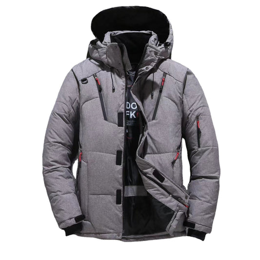 Mens Short-Style Cold-Weather Waterproof Shell Jacket