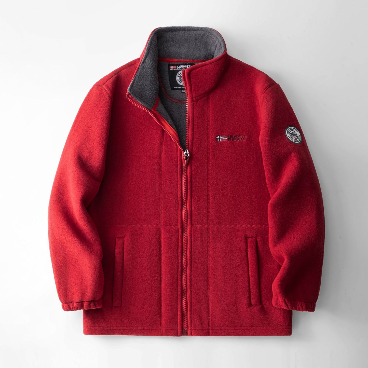 Mens Fleece-Lined Thickened Double-Sided Polar Fleece Jacket