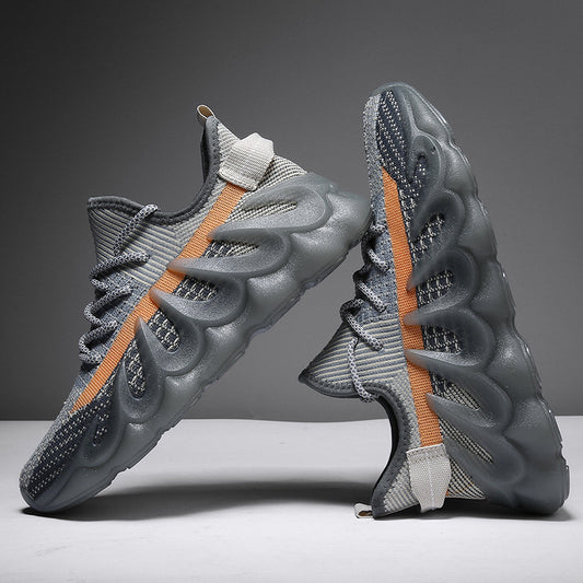 Fashion Sneakers With Wave Sole