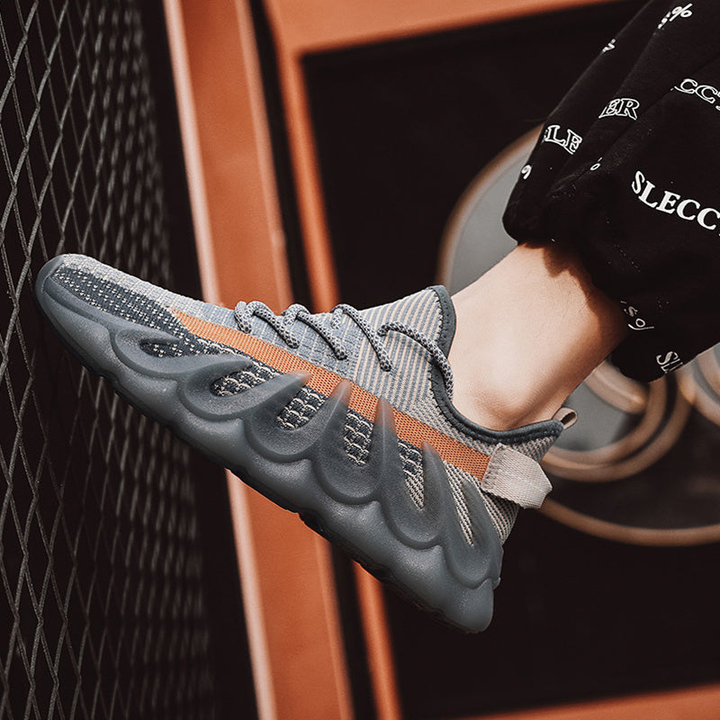 Fashion Sneakers With Wave Sole