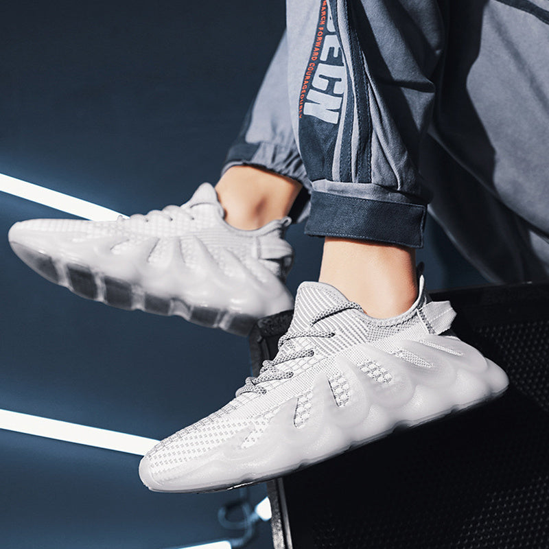 Fashion Sneakers With Wave Sole