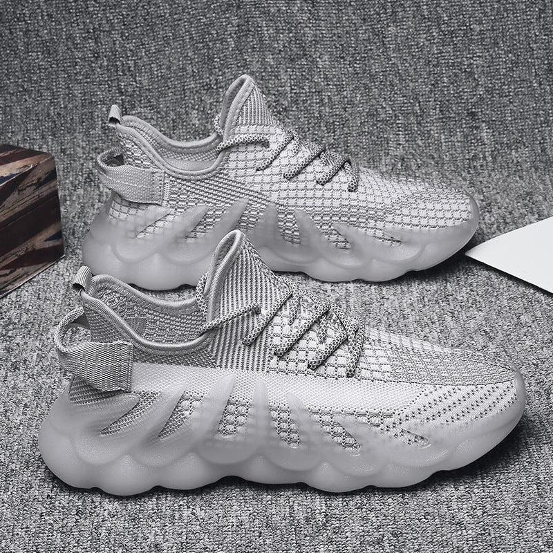 Fashion Sneakers With Wave Sole