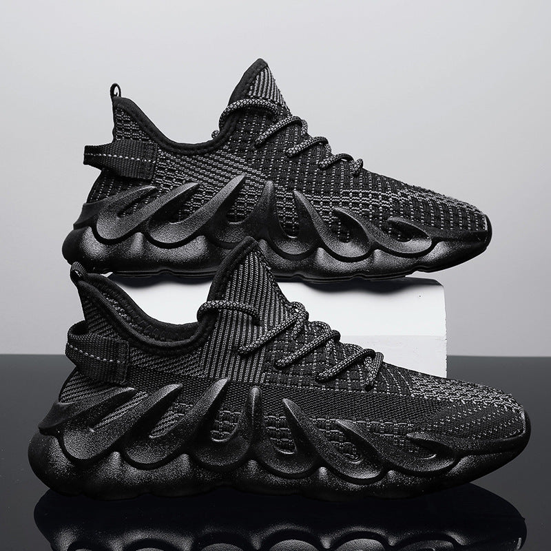 Fashion Sneakers With Wave Sole