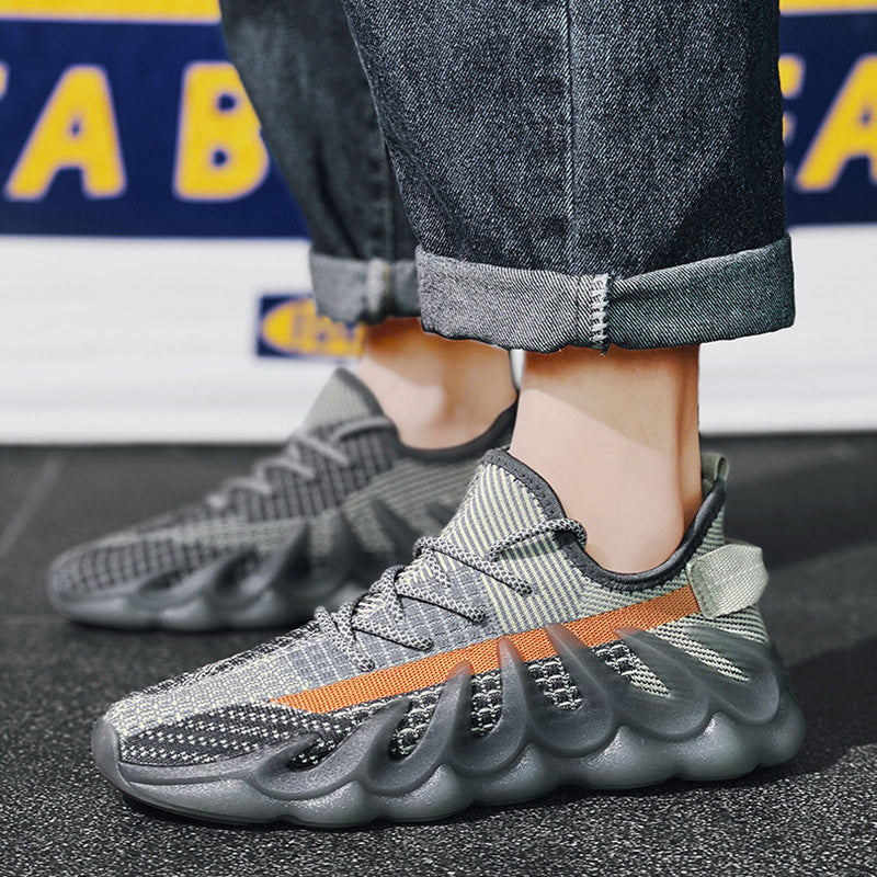 Fashion Sneakers With Wave Sole