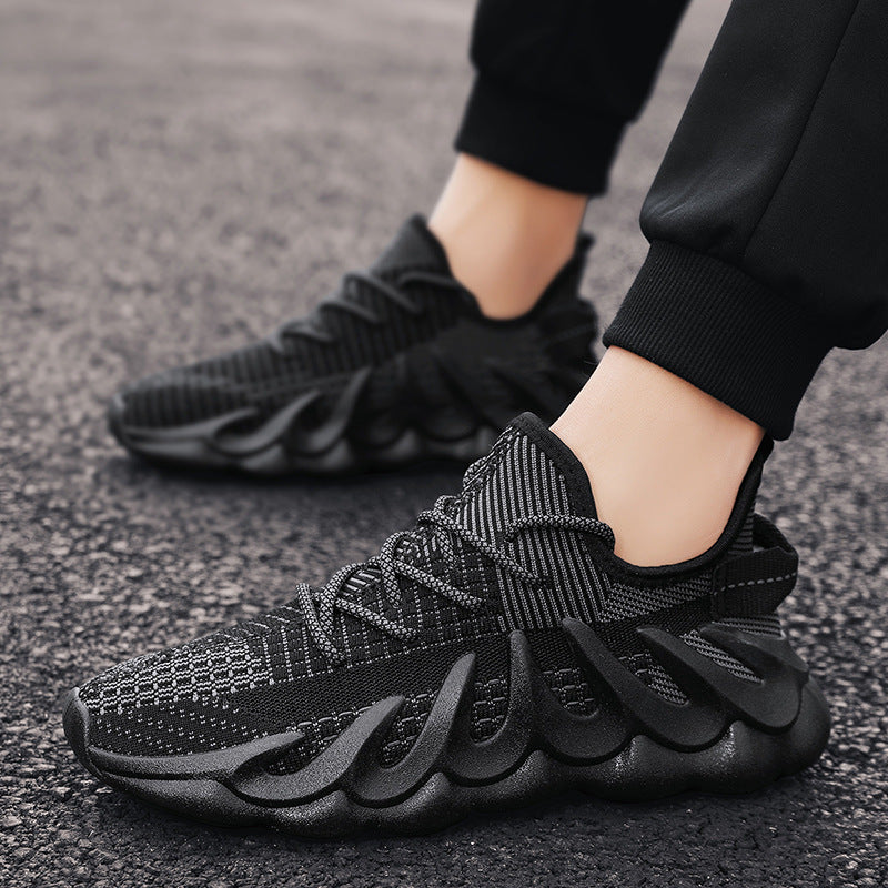 Fashion Sneakers With Wave Sole