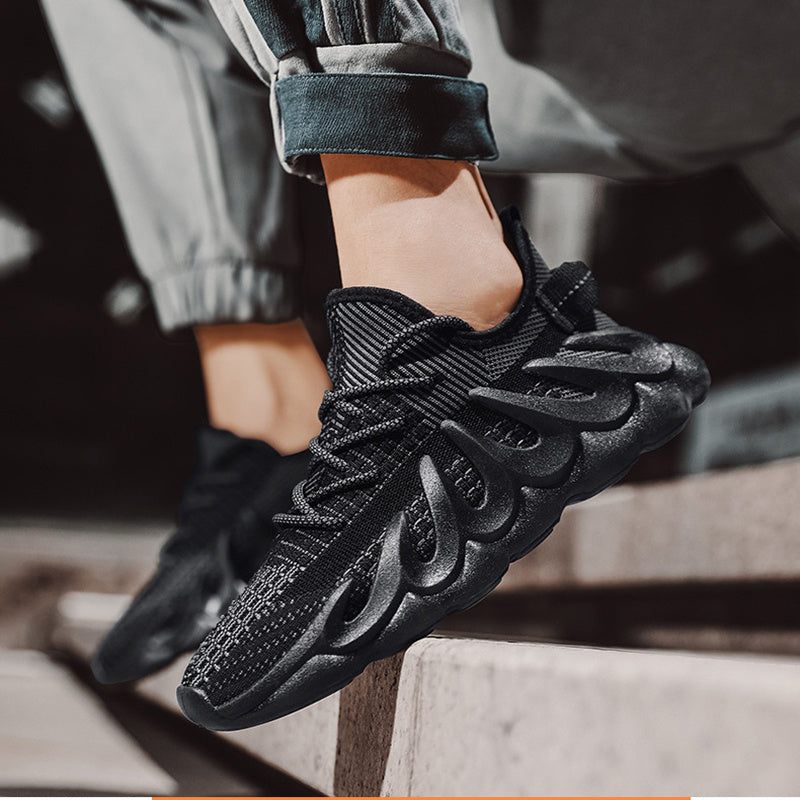 Fashion Sneakers With Wave Sole
